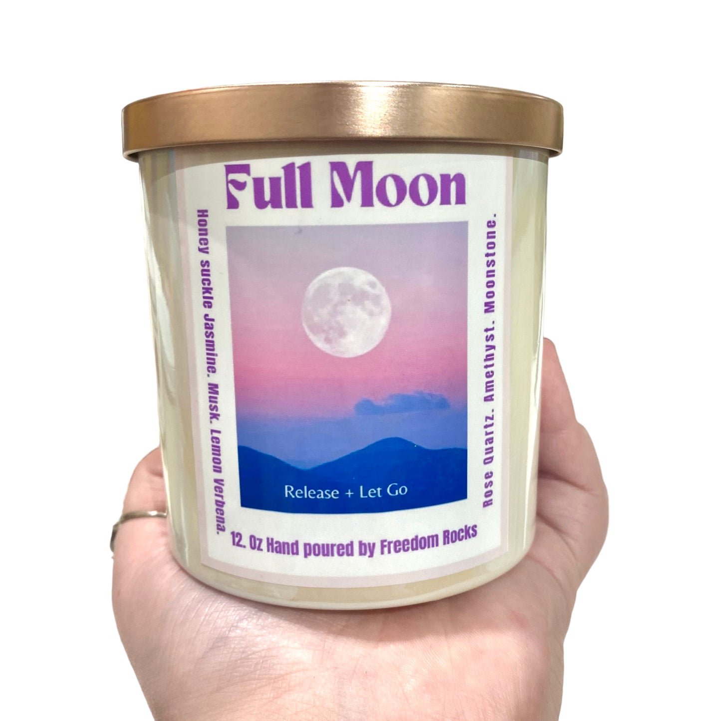 Full Moon 10 oz Hand Poured Soy Candle