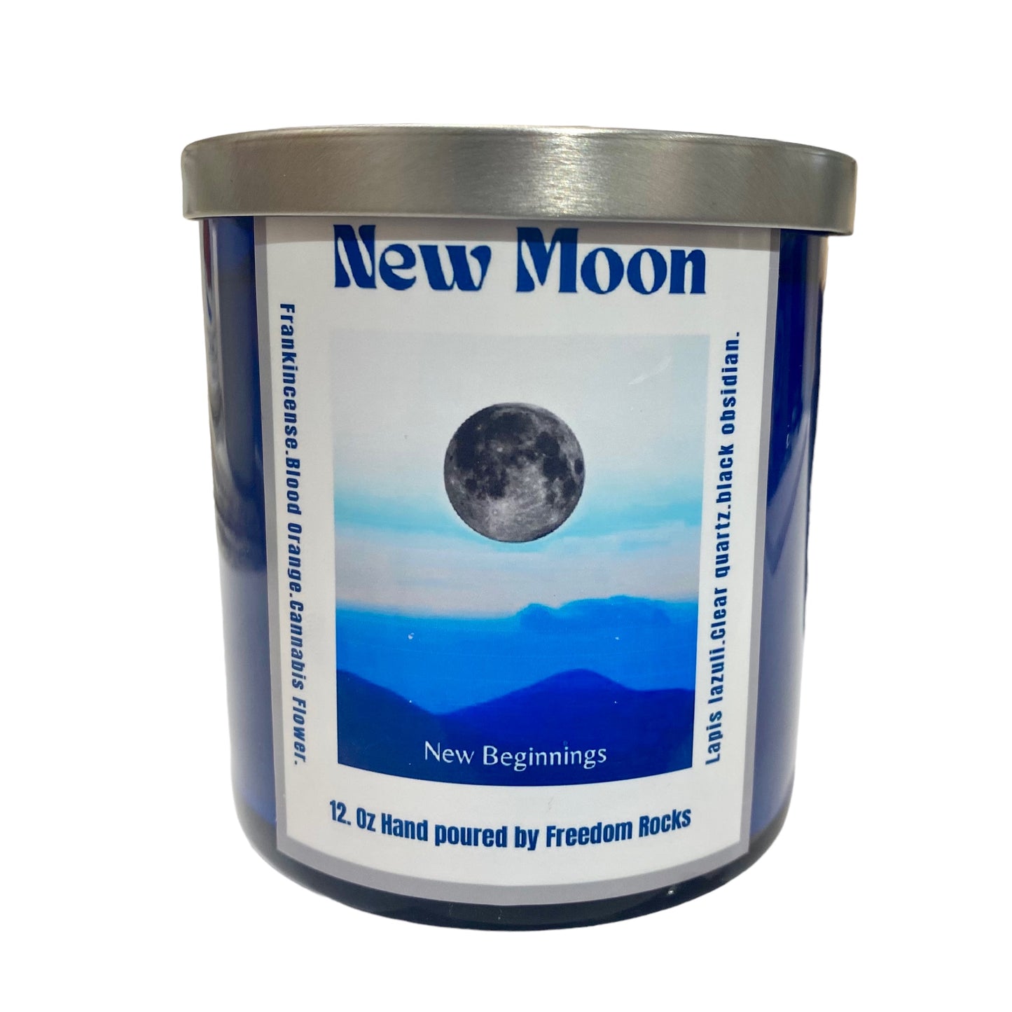 New Moon 10 oz Hand Poured Soy Candle