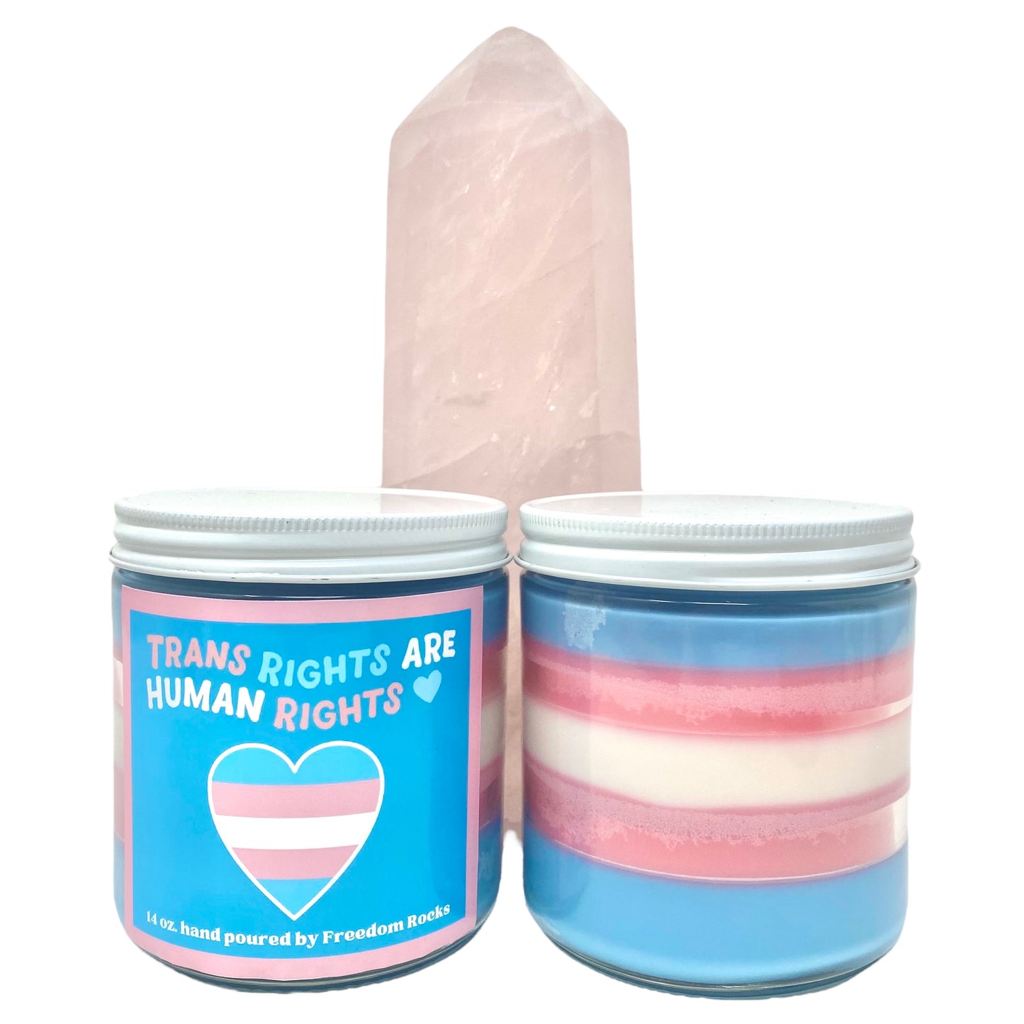 Trans Rights Are Human Rights 14 oz Hand Poured Soy Candle