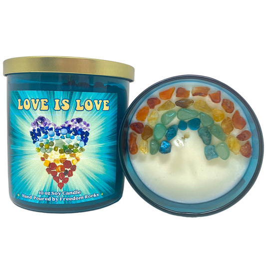 Love Is Love 10 oz Hand Poured Soy Candle