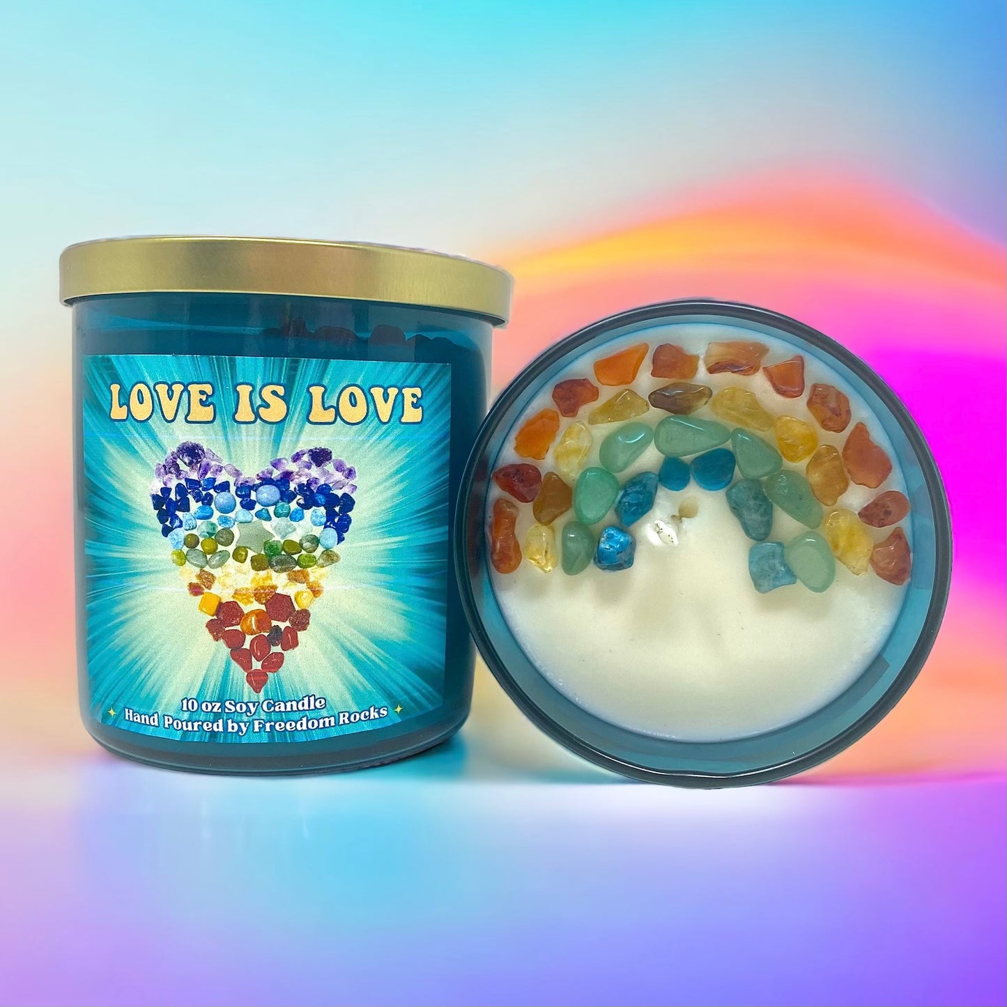 Love Is Love 10 oz Hand Poured Soy Candle