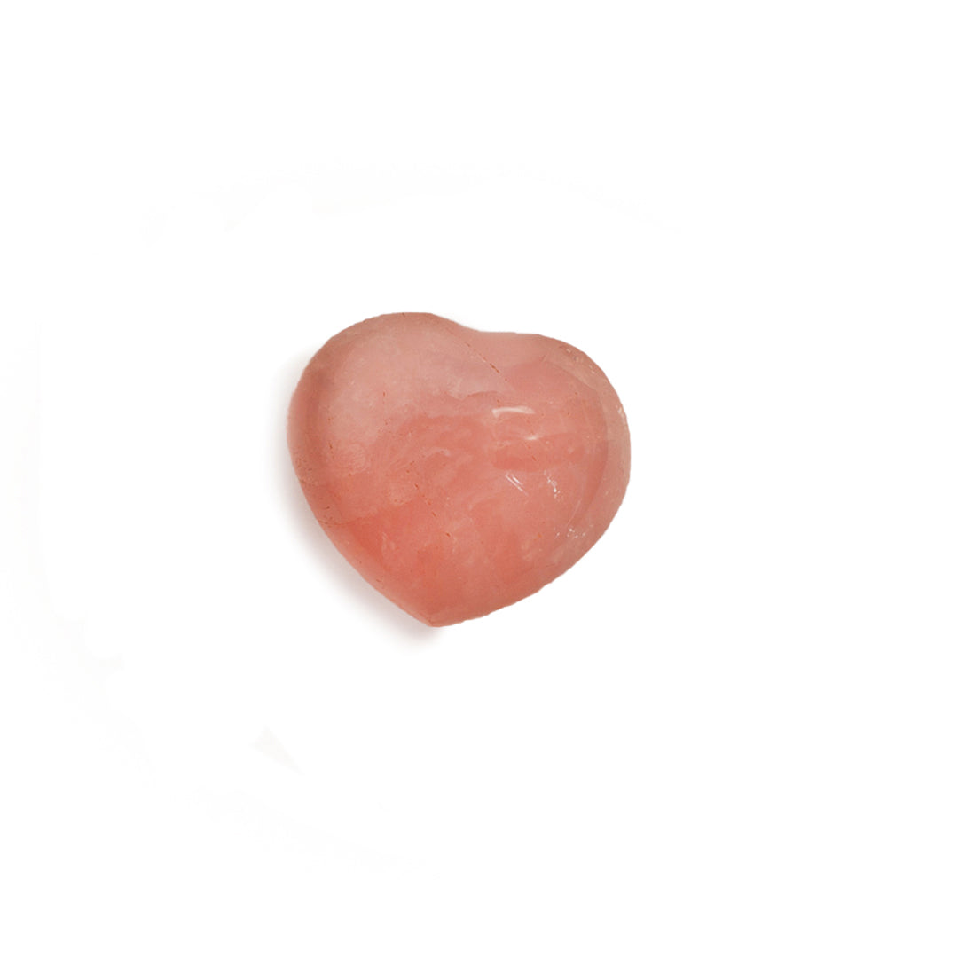 Rose Quartz Polished Small Heart