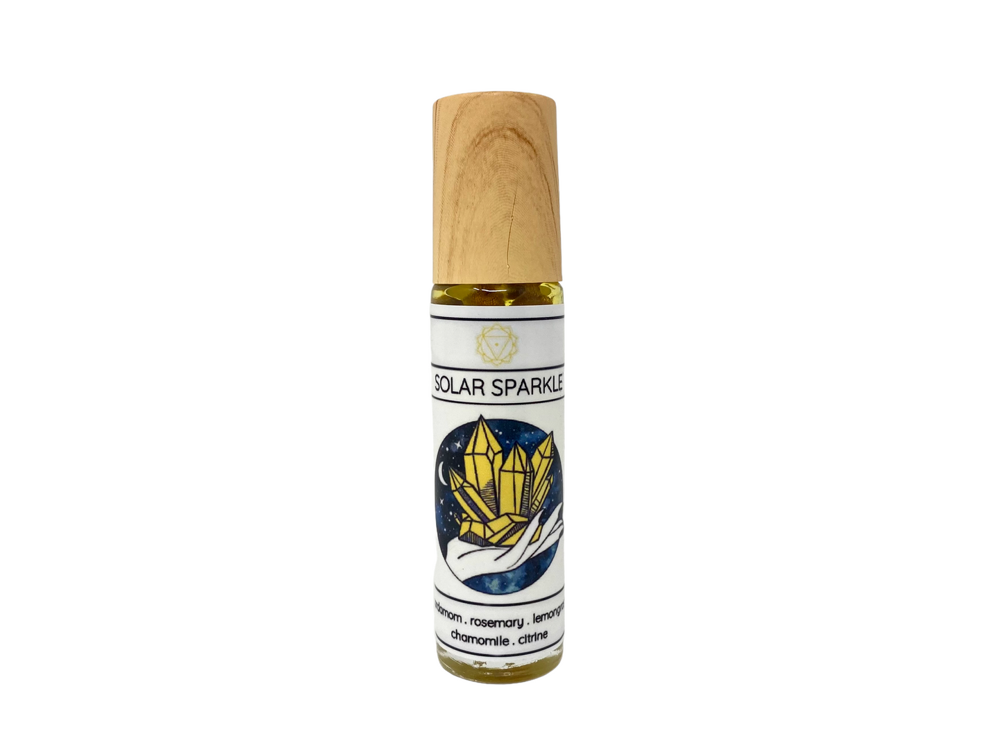 Chakra Essential Oil Infused with Herbs and Crystals