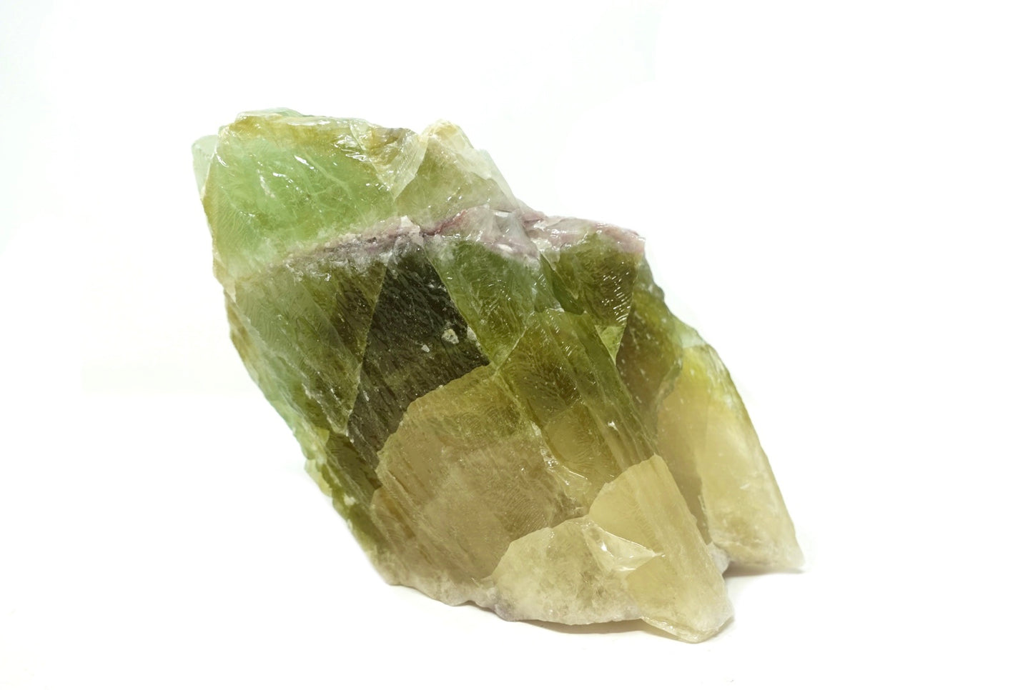 Large Raw Green Calcite From Mexico