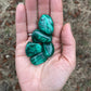 Natural Malachite Polished Tumble Stone Natural Crystal Green Stone Heart Opener Chakra Stone Stone of Transformation