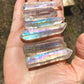 Rainbow Aura Quartz Point Spirit Quartz Point Angel Aura Quartz Heart Chakra Aura Quartz Crystal