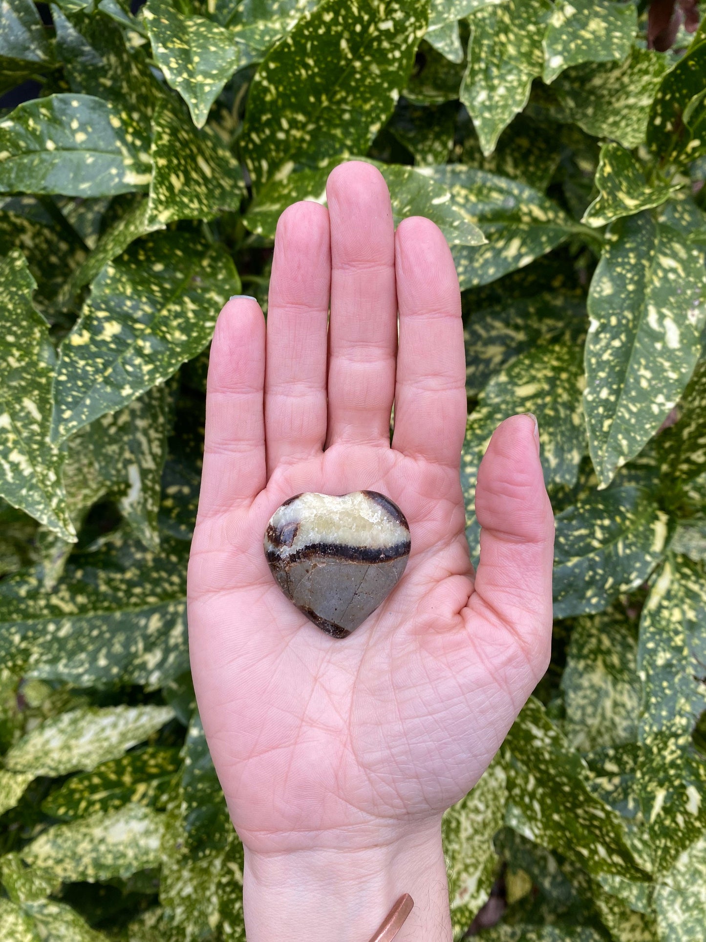 Septarian Dragon Polished Small Heart Shaped Natural Stone - Confidence Patience and Strength