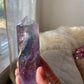 High Quality Rainbow Flourite Point 6 Faceted Reiki Healing Crystal All Natural Stone