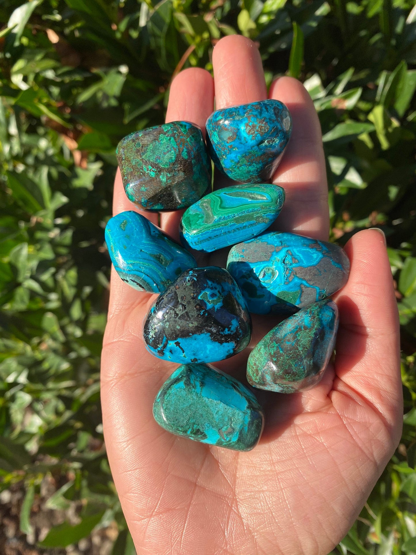 Azurite Malachite Tumbled Stones