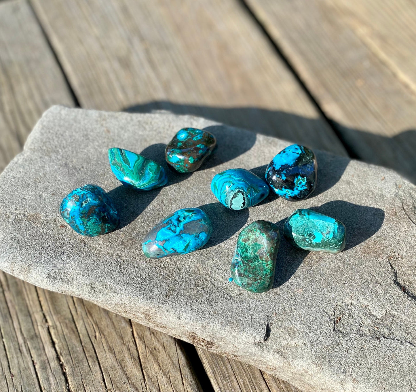 Azurite Malachite Tumbled Stones