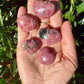 Small Rhodonite Natural Heart Shaped Stone / about 1 across/ polished crystal / Heart Chakra stone