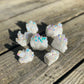 Rainbow Aura Quartz Cluster / Angel Aura Quartz / Heart Chakra / Aura Quartz Crystal / White Aura Quartz