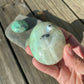 Green Moonstone Polished Palm Stone / Emotional Balance Hormonal Balance sacral chakra Goddess Energy Intuition