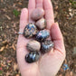 Natural Rhodonite Tumbled Stone / about 1 across/ polished crystal / Heart Chakra stone