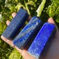 High Quality Lapis Lazuli Polished Towers / 3-4 inch tall / psychic third eye stone / Awareness / Inner Wisdom true