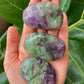 High Quality Large Rainbow Flourite tumbled stone Healing Crystal All Natural Polished Stone