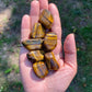 Polished High Quality Large Tigers Eye Tumbled Stone about 1 long Natural Tigers Eye Crystal /