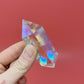 Double Terminated Rainbow Aura Quartz Crystal Point /Angel Aura Quartz / Aura Quartz Crystal / Heart Chakra