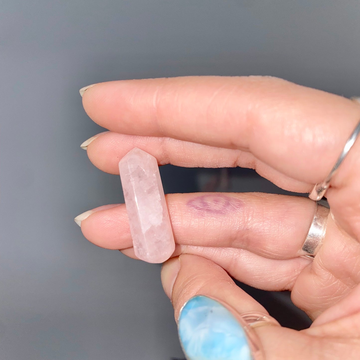 Rose Quartz Double Terminated crystal Point
