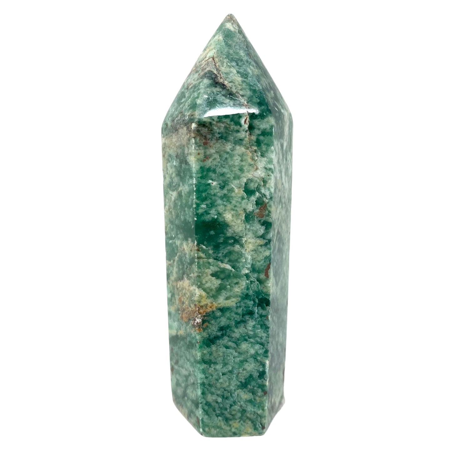 Green Aventurine Polished Crystal Towers from India