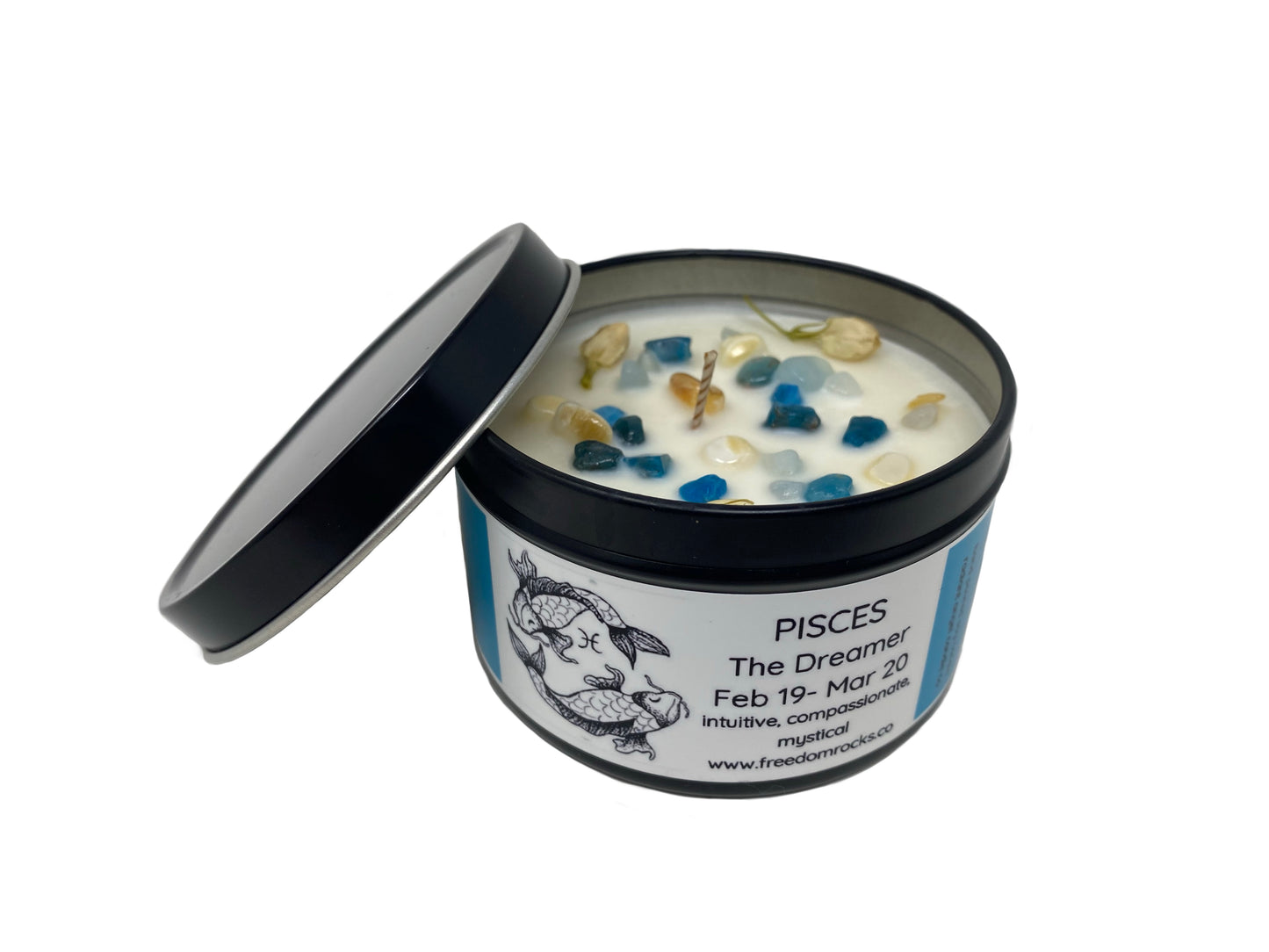 Freedom Rocks Astrology Candles  - Crystal Infused