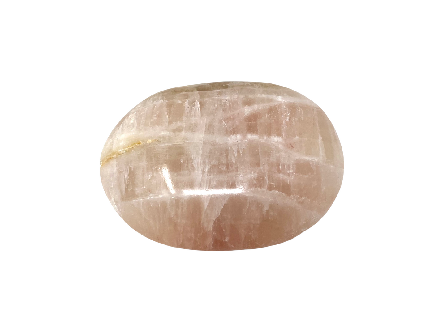 Rose Calcite Palm Stone